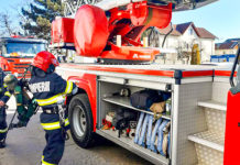 Patru utilaje au luat foc pe șantierul drumului expres Craiova-Pitești