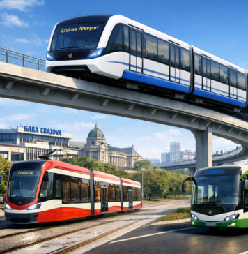 Monorail între Gara Craiova și Aeroport: investiție de 165 de milioane de euro, inclusă în noul PMUD